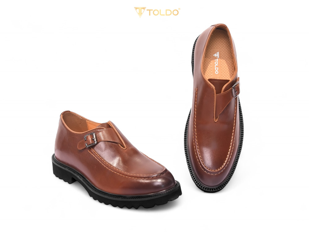 Giày cao 7cm đế eva siêu nhẹ da thật 9